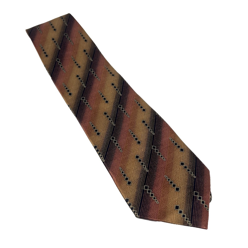 Blacker by Stanley Blacker 100%‎ Silk Men's Tie Lightweight Geometric Design